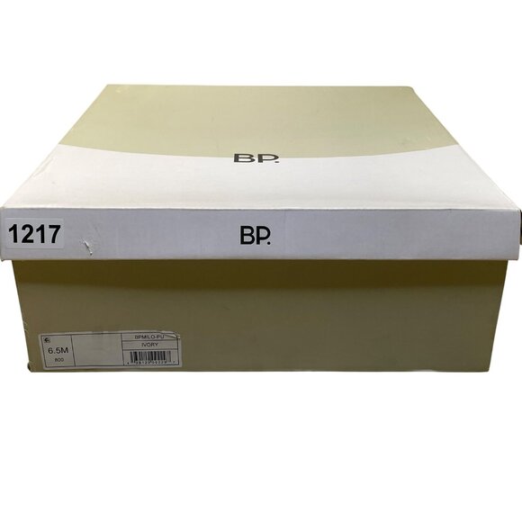 BP Women’s Ivory White PU Leather Platform Chunky Milo Ankle Boots 6.5M - Picture 10 of 10